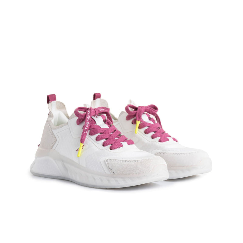 Zapatillas Mujer Fly Up Life de Cuero - Blanco